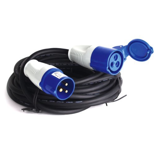 CEE plug and coupler 230 V extension cable - 10 m