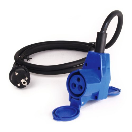 Adapter cable Schuko plug with angle coupling - 1.5 m