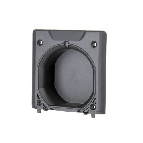 Außenleerdose grau, tief