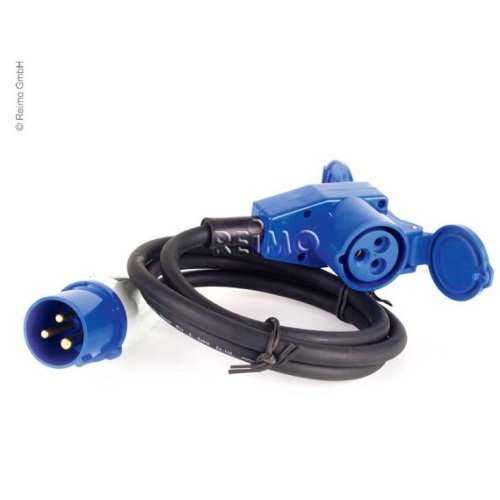 CEE extension cable with CEE plug and CEE angle coupling - 25 m