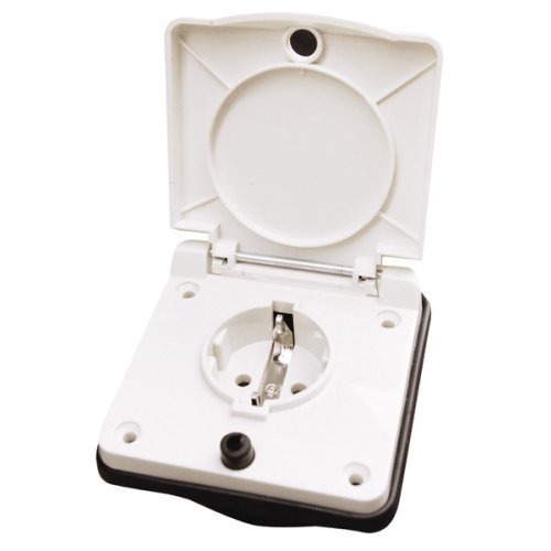 230 V awning socket - White