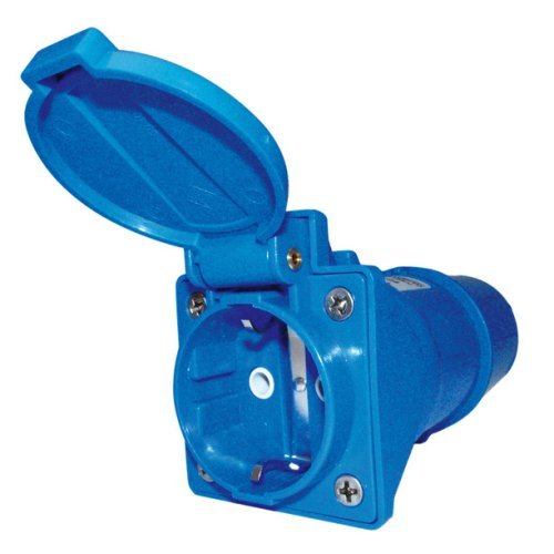 Short adapter CEE-plug/shockproof coupling