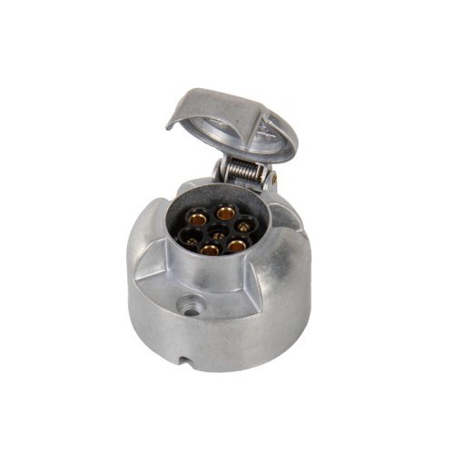 7-pole trailer socket for the towing vehicle metal