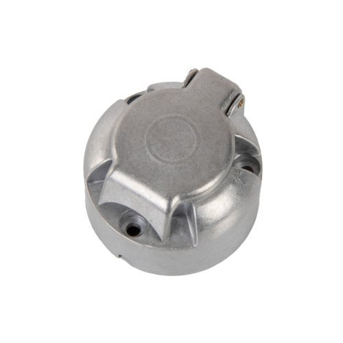 7-pole trailer socket for the towing vehicle metal