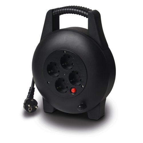 Carbest cable drum with 4 sockets, 7.5m cable