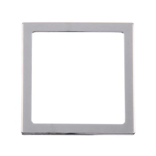 Cover frame 1-fold 62x62mm, silver chrome (loose)