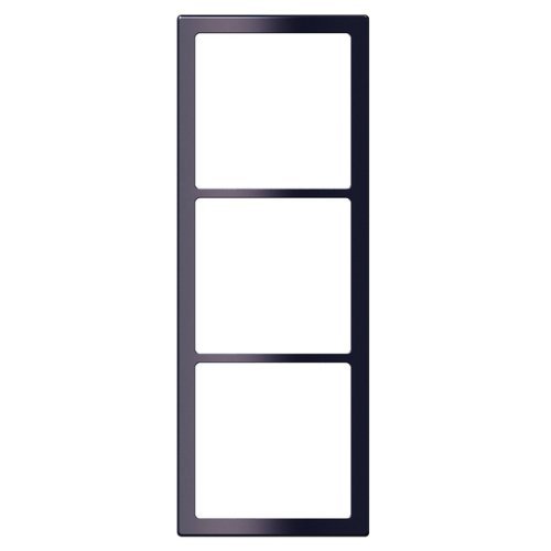 Abdeckr.3fach SB schw.glä