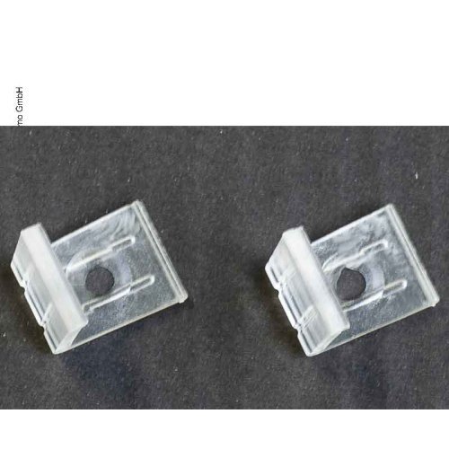 Fixing clips for aluminium LED corner profile plastic, 2 pieces