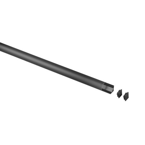 Alu LED Eckprof.Set schwa