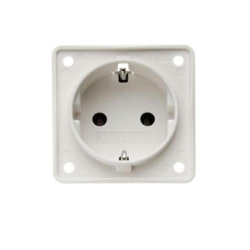 Berker INTEGRO socket outlet 230V polar white loose