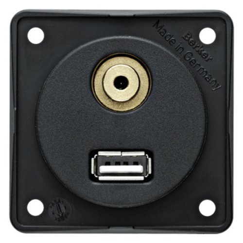 Built-in USB/audio jack, anthracite