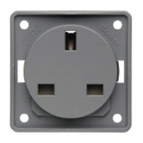 Berker socket outlet 230V light grey without frame /GBR