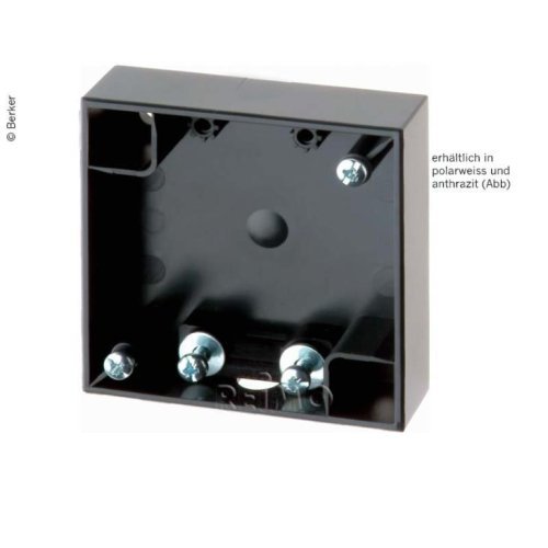 Berker surface mount housing flat, polar white