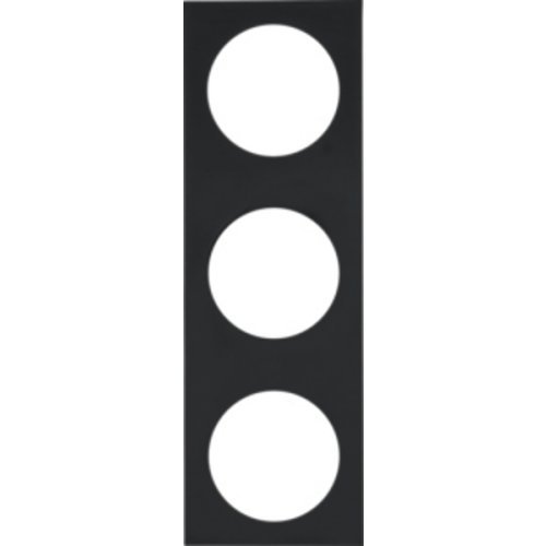 Berker INTEGRO Pure 3-fold frame black matt