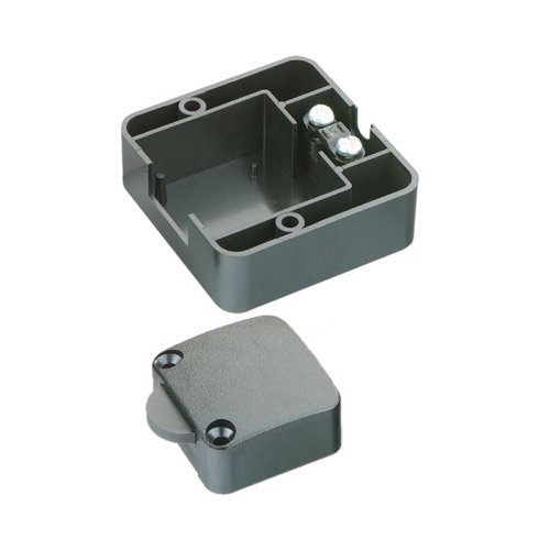 Built-in Truh push-button black, with additional housing