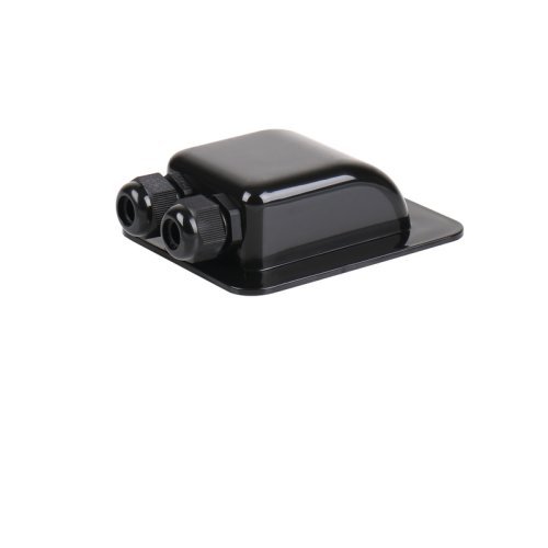 Cable feedthrough black, double, PG13.5