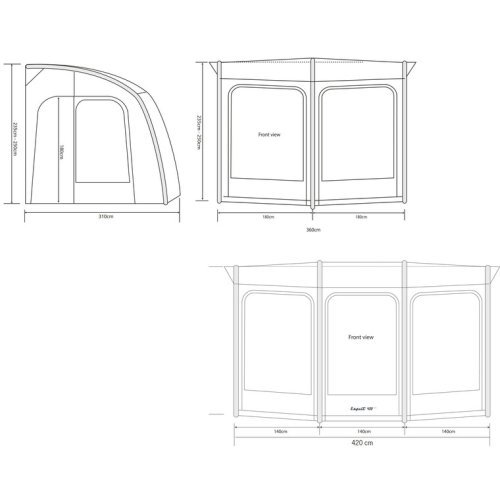 Caravan awning ESPRIT 360 PRO