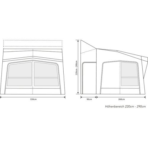 Outdoor Revolution ESPRIT PRO X 350M motorhome awning