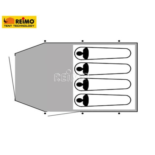 Exclusive 4-person camping tent Dakota Z5 Deluxe