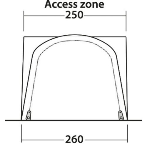 Bus awning Newburg 160 AIR - Inflatable awning freestanding