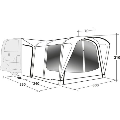 Outwell Newburg 240 Air - Inflatable awning