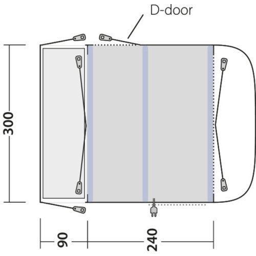 Outwell Newburg 240 Air - Inflatable awning