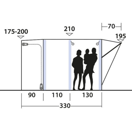 Outwell Newburg 240 Air - Inflatable awning