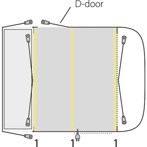 Outwell Newburg 240 Air - Inflatable awning