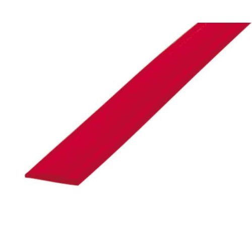 Cover profile piping rail red 12mm, 200m roll