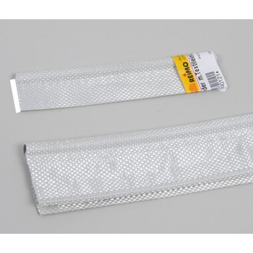 Double piping profile with textile