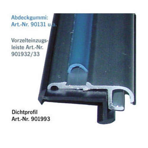 Awning feeder band, silver, 3m, 27X11 mm