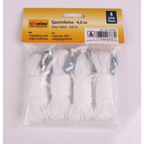 Tent rope with 3-whole tension, 4 pieces