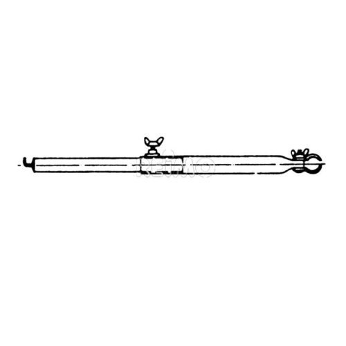 Roof hook pole 170-260 aluminium, 28 mm, hook and pipe clamp