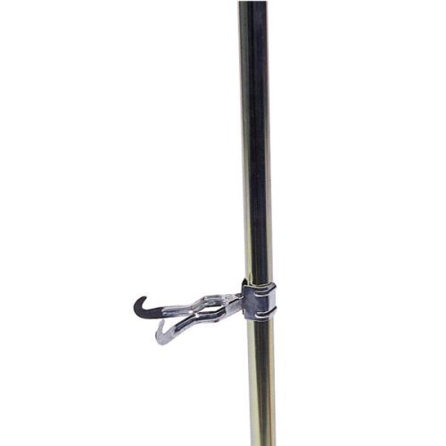 Clamp coat hook duplex
