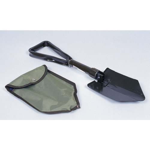 Folding spade with saw