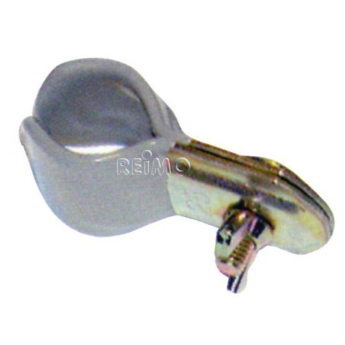 Pipe clamp rubber coated with wing nut with screw loose