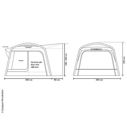 Outdoor Revolution Bus Awning Cayman Air