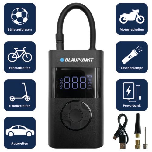 Portable battery-powered air pump