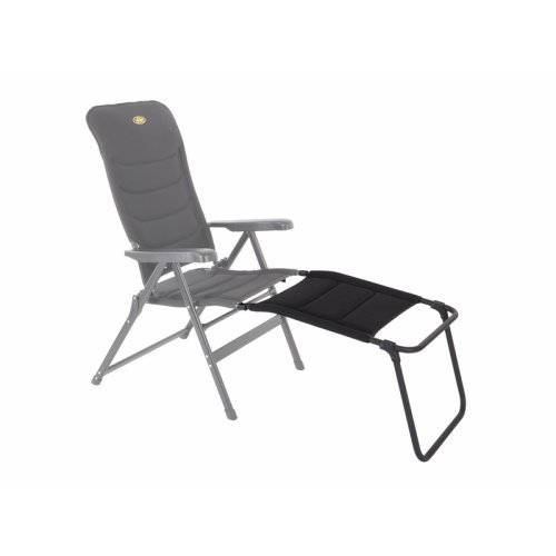 Footrest Camping Chair, MALAGA BREEZE Camp4, black
