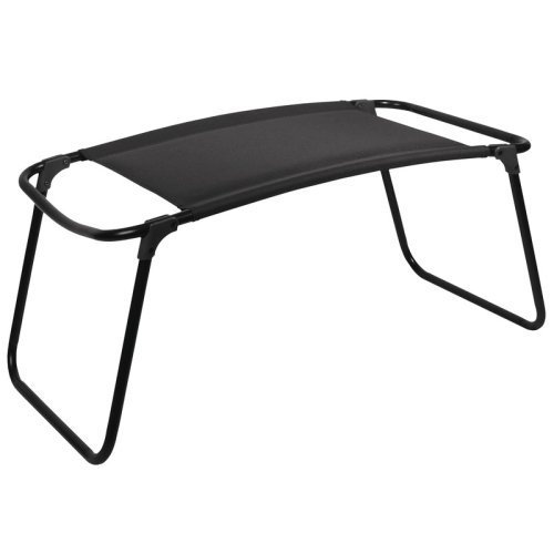 Footrest Camping Chair, Lyon de Luxe Camp 4, Black
