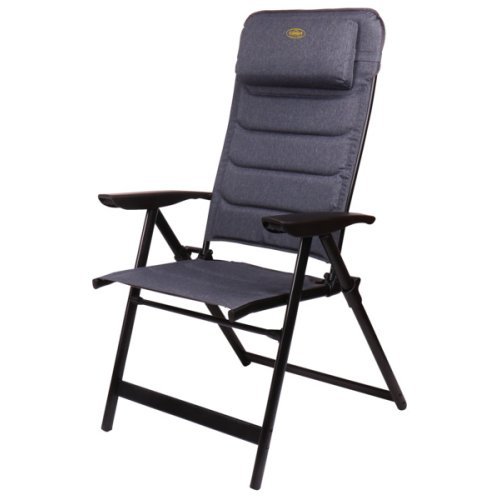 Aluminium Camping Chair, Pasadena Camp4, black/grey