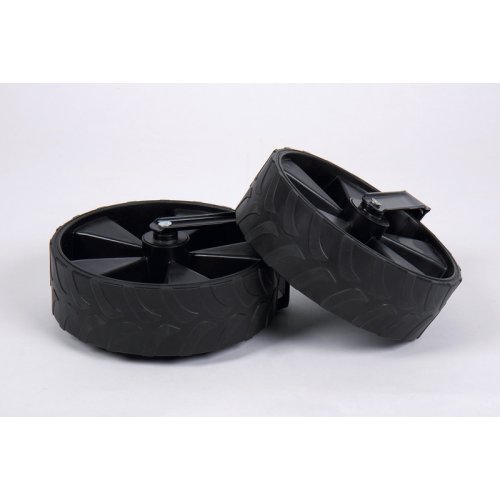 Beach buggy with wide detachable tires and pannier