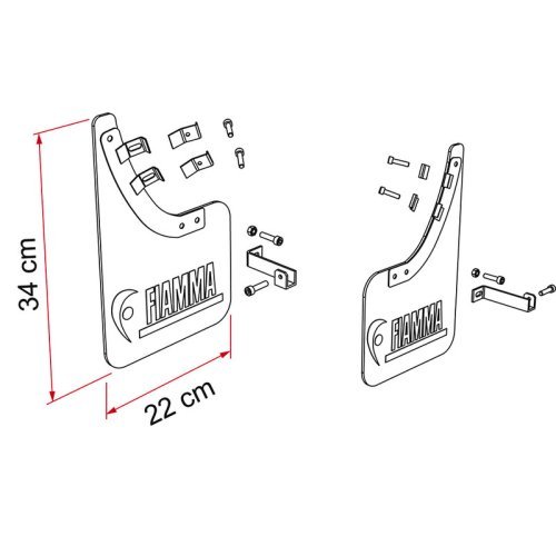 Mudflap Ducato front 2 pcs.