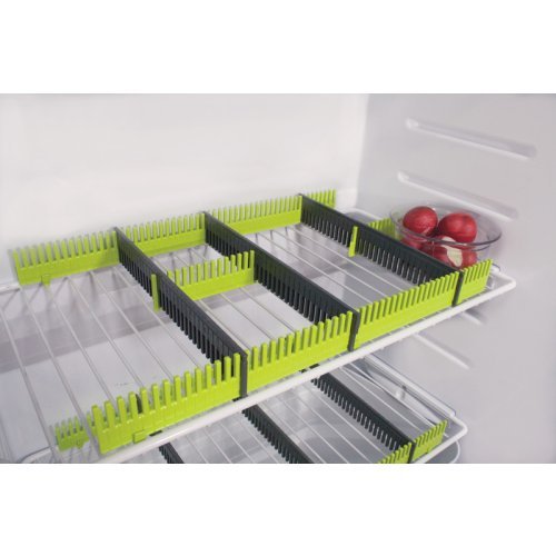 Purvario refrigerator ledges set of 8 - Lime/Anthracite