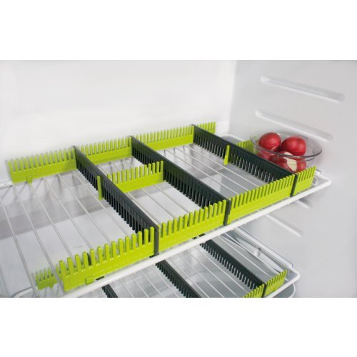 Purvario refrigerator ledges set of 8 - Lime/Anthracite