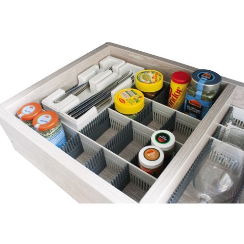 Purvario drawer slats 8-pack - light gray / anthracite