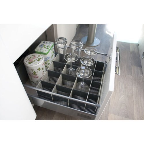 Purvario stowage strips MAXXI 8-pack - light gray / anthracite