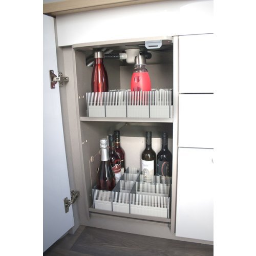 Purvario stowage strips MAXXI 8-pack - light gray / anthracite