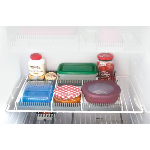 Purvario refrigerator ledges set of 8 - light gray / anthracite