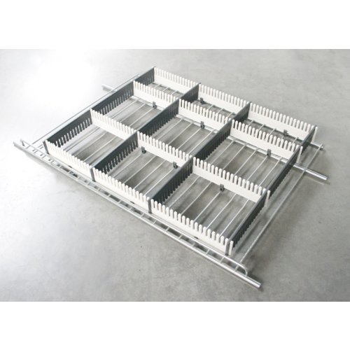 Purvario refrigerator ledges set of 8 - light gray / anthracite